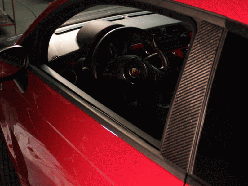 Carbon Fiber ABARTH 500 B Pillar | Koshi Group LLC