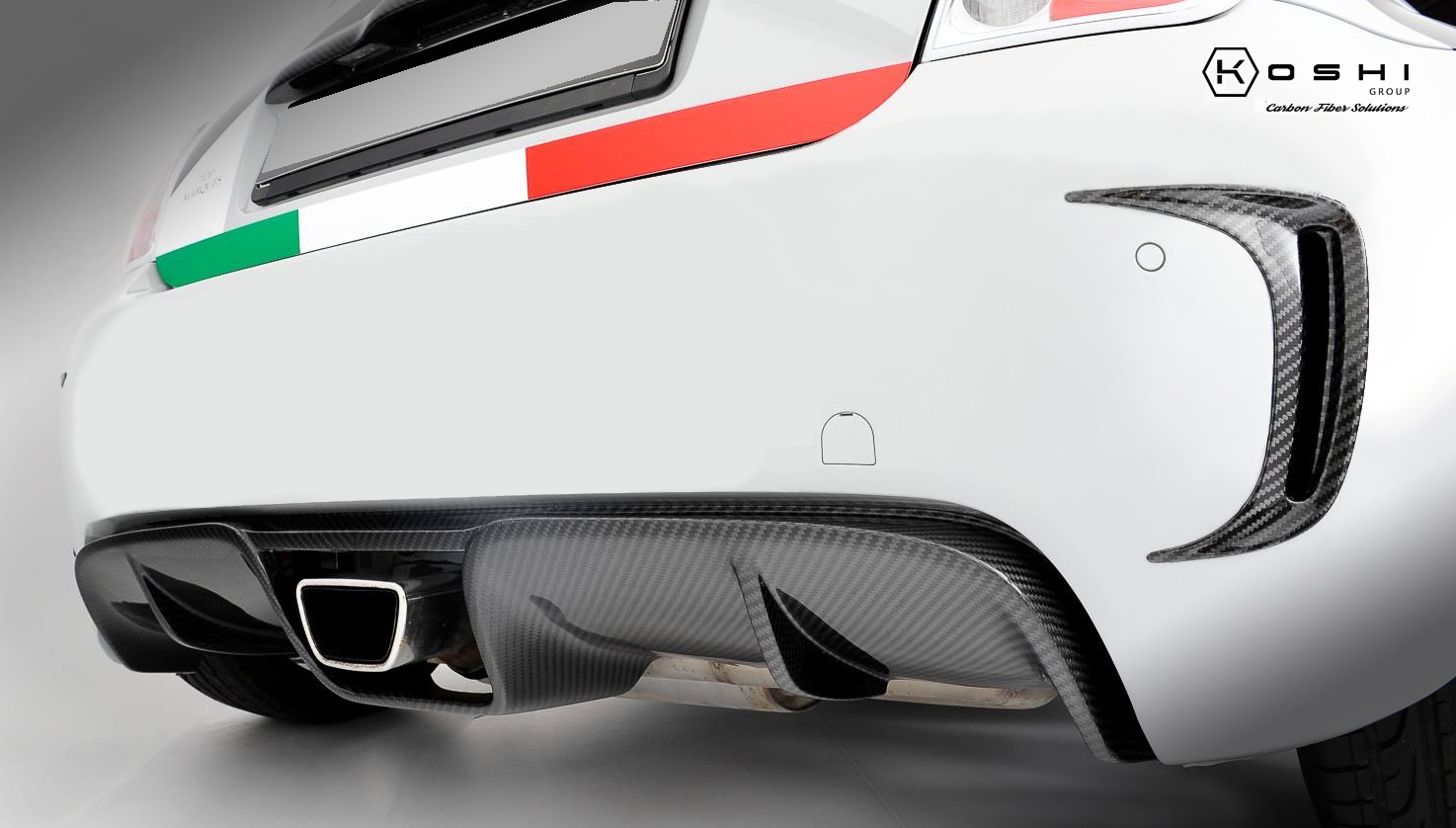 Carbon ABARTH Central exhaust diffuser