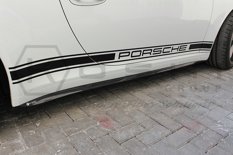 Carbon fiber Porsche 911 GT3 side skirt | Koshi Group LLC