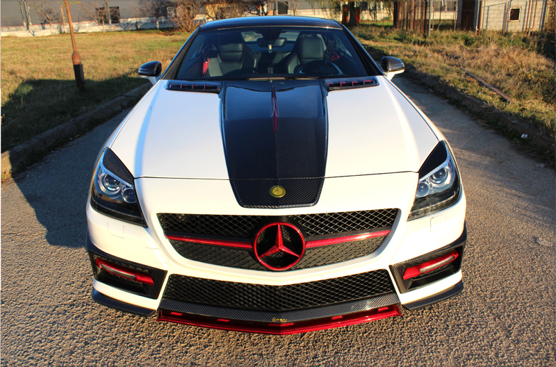 Carbon Fiber Mercedes Benz Slk R172 Front Splitter Koshi Group Llc 1103