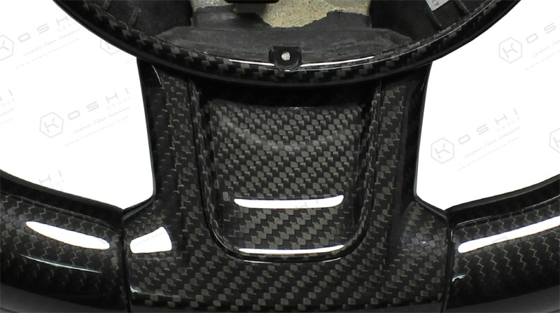 Carbon Fiber Abarth 595 Frontal Decor Steering Wheel | Koshi