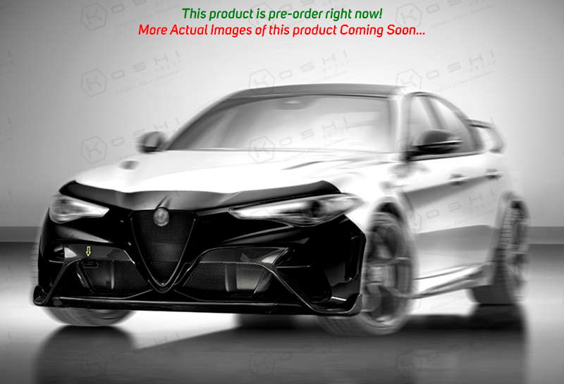 Carbon Fiber Front Bumper | GTAm Group Koshi Giulia Alfa Romeo Style